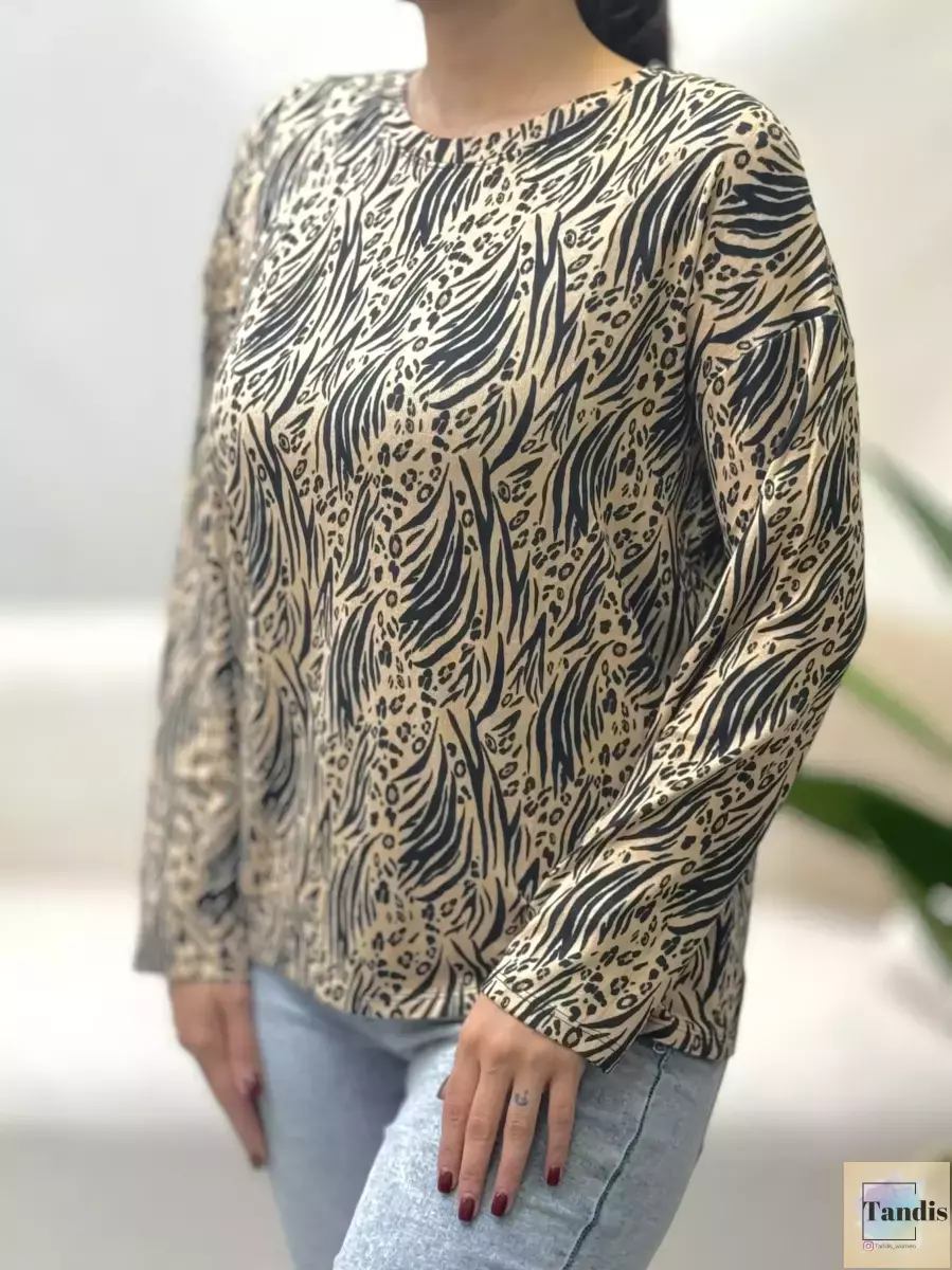 بلوز موهر طرح دار جدید