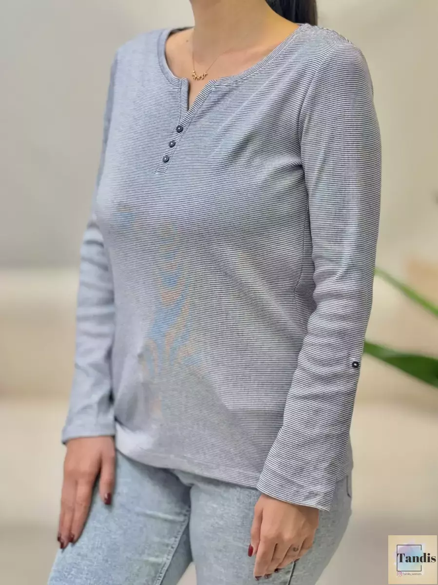 بلوز آستین بلند راه راه TOM TAILOR