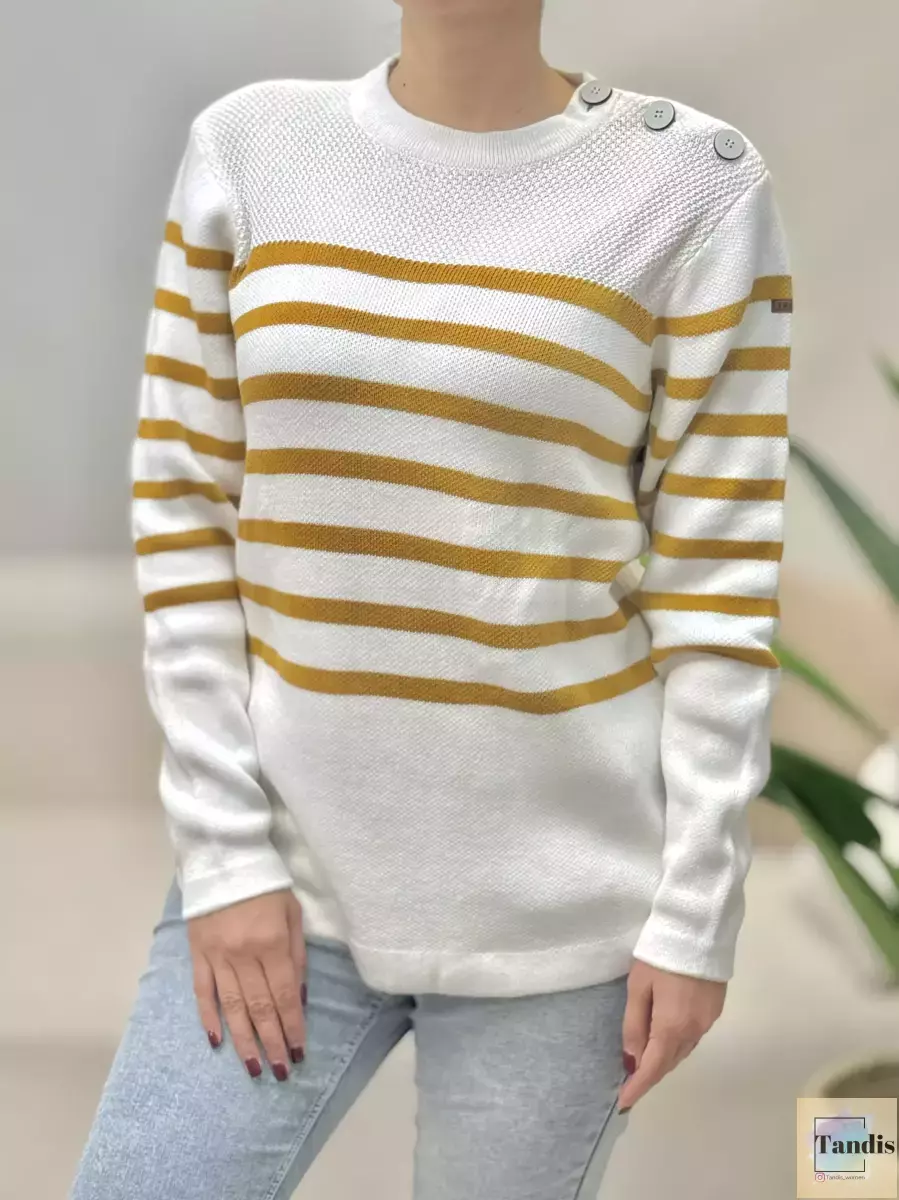 بافت راه راه و ساده سرشانه دکمه