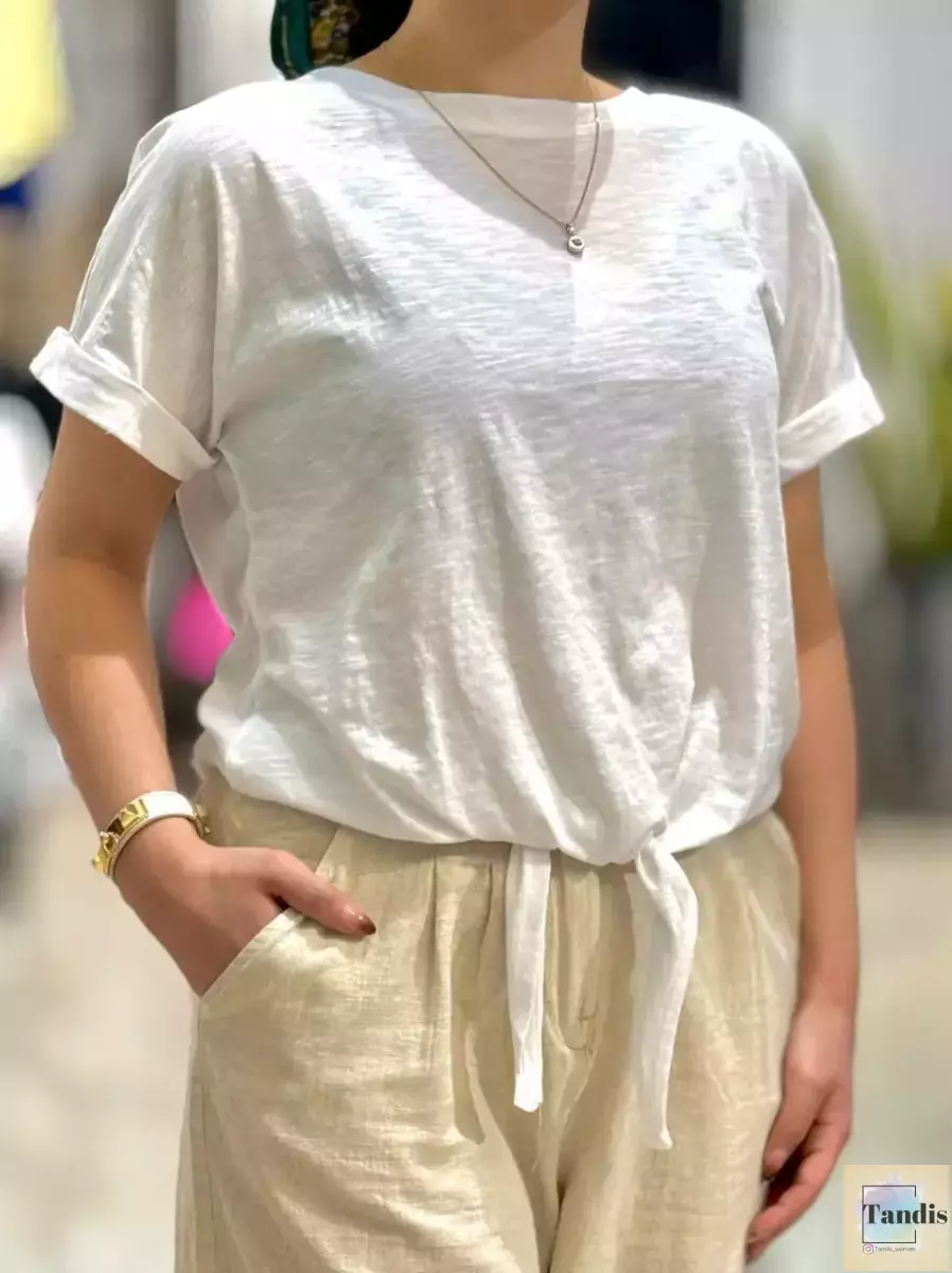 تیشرت پایین گره(3رنگ)