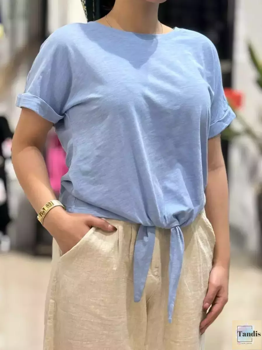 تیشرت پایین گره(3رنگ)