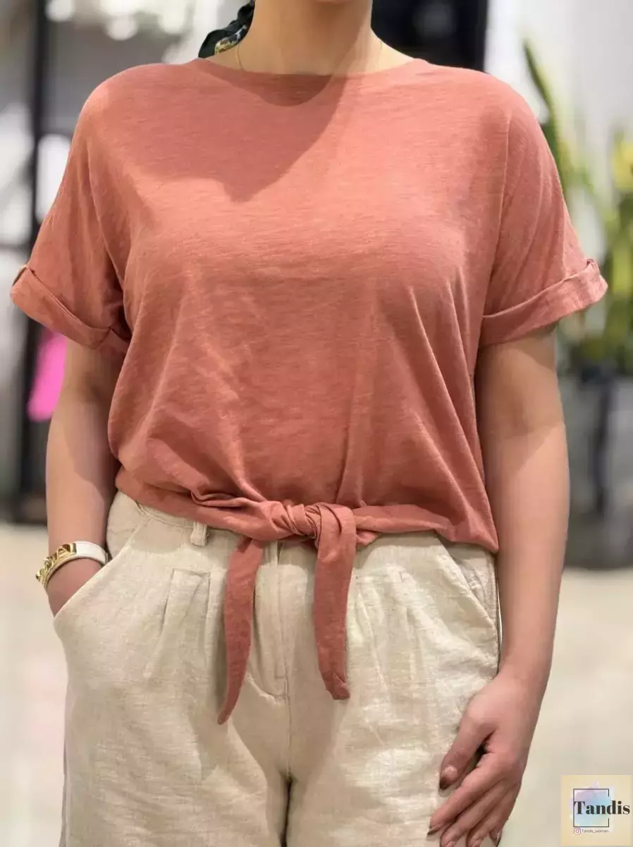 تیشرت پایین گره(3رنگ)