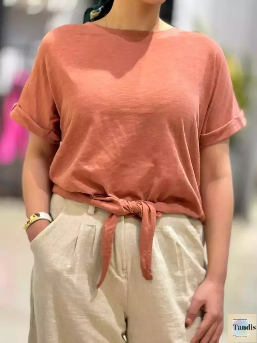 تیشرت پایین گره(3رنگ)