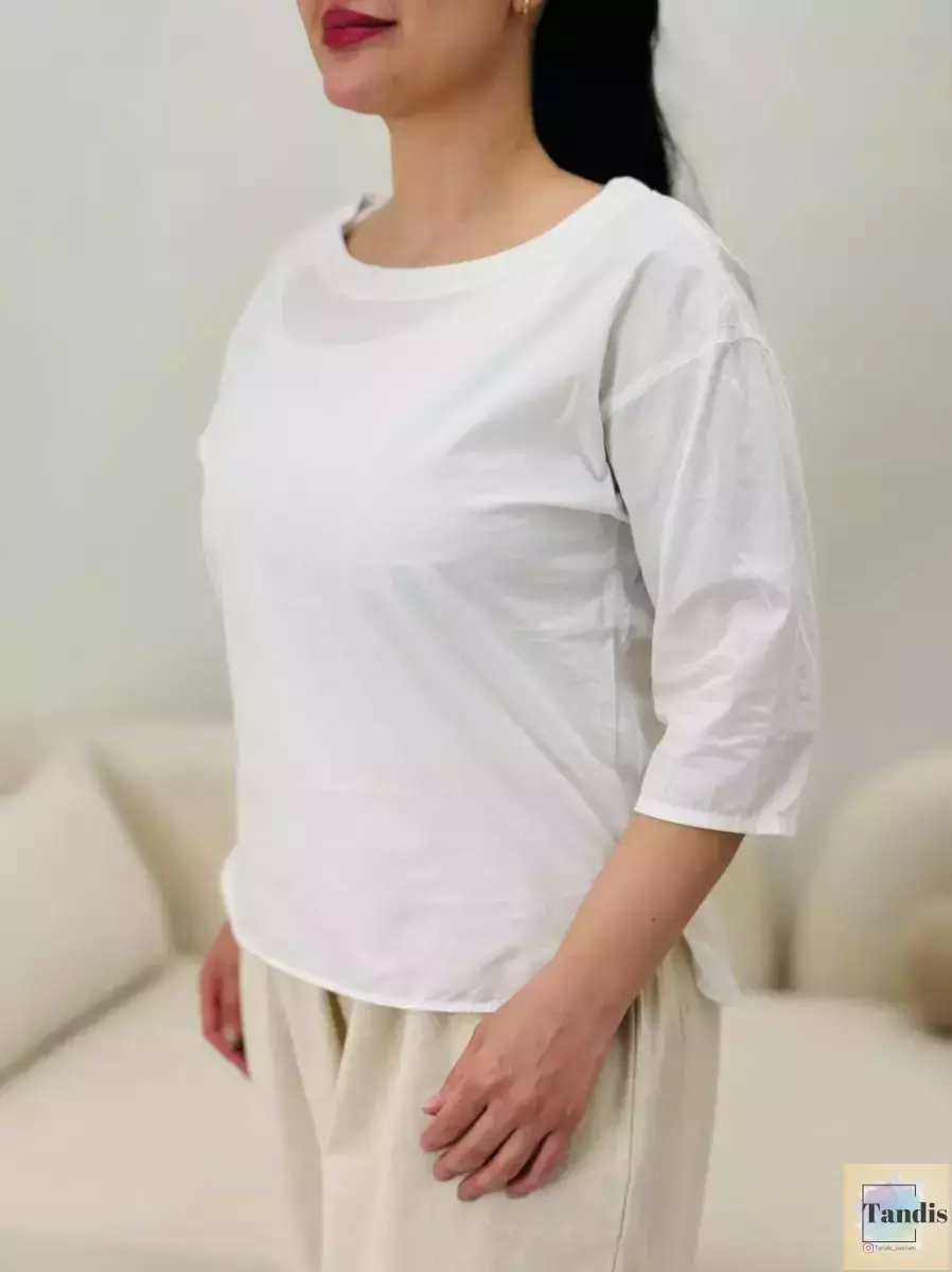 شومیز ساده(سرمه ای/سفید)