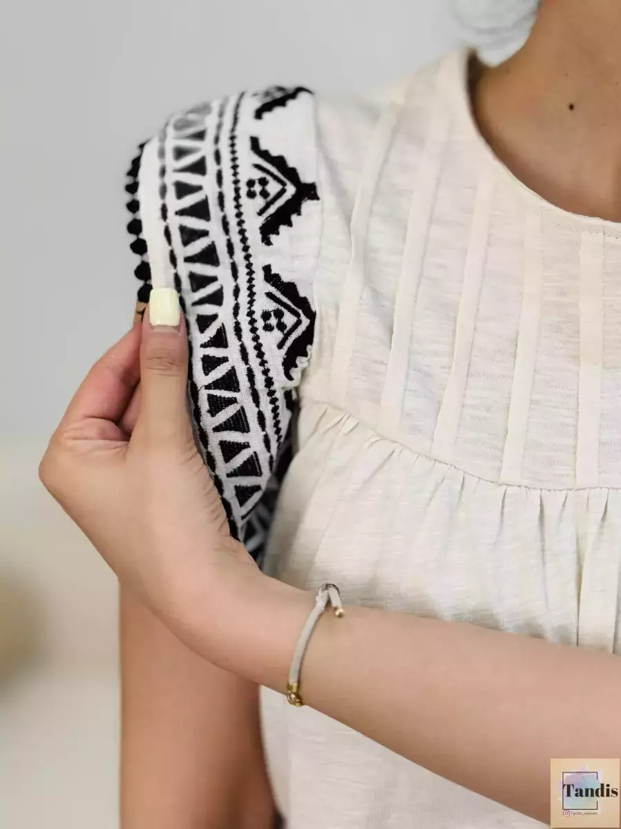 تیشرت آستین گیپور
