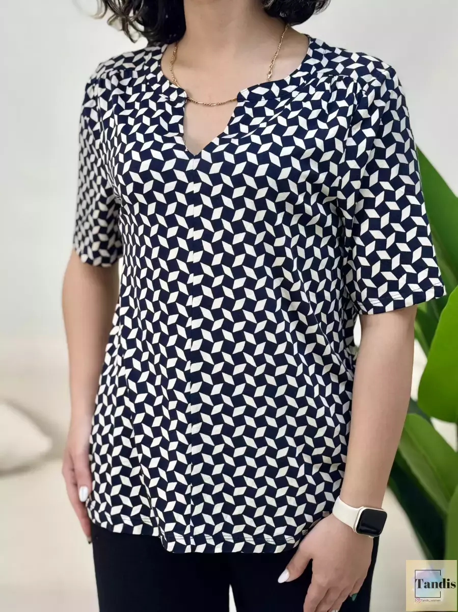 تیشرت استیرت وان (سرمه ای کرم)2طرح