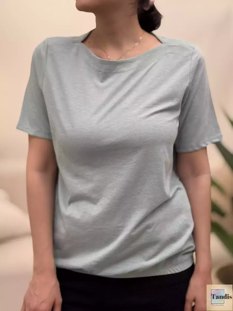 تیشرت ساده پایین کش دار