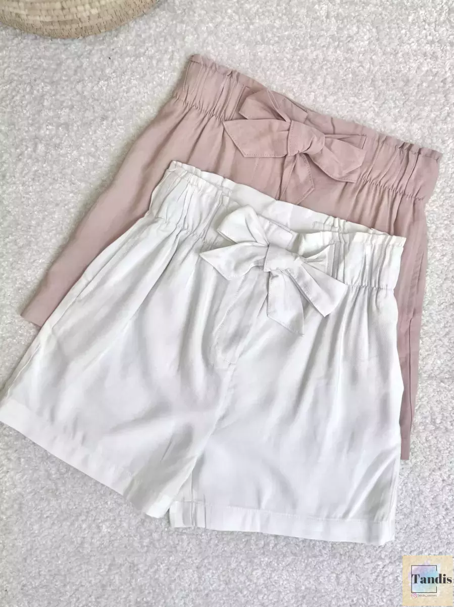 شلوارک کمربند دار (3رنگ)