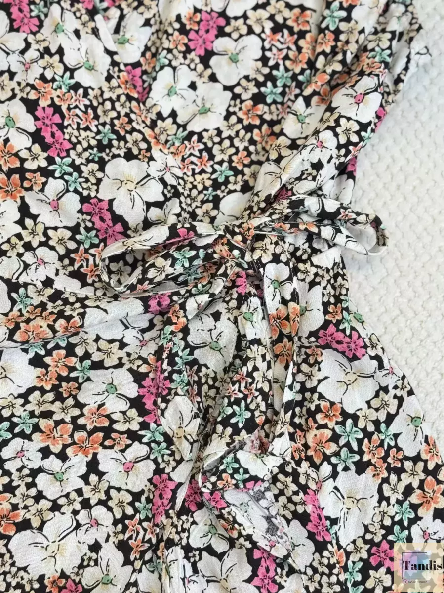 پیراهن بندی پایین چین دار (2مدل) ساده و گلدار