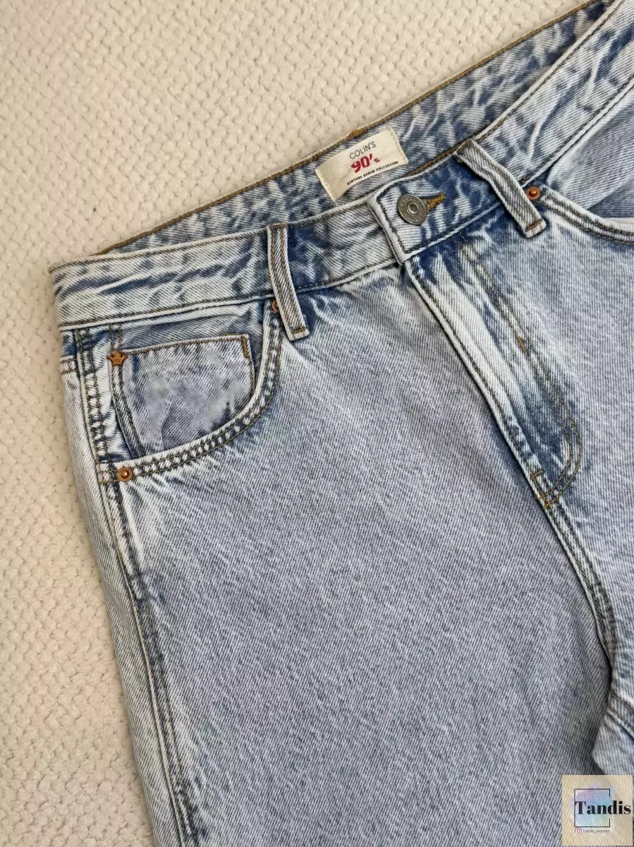 شلوارک جین ابی روشن