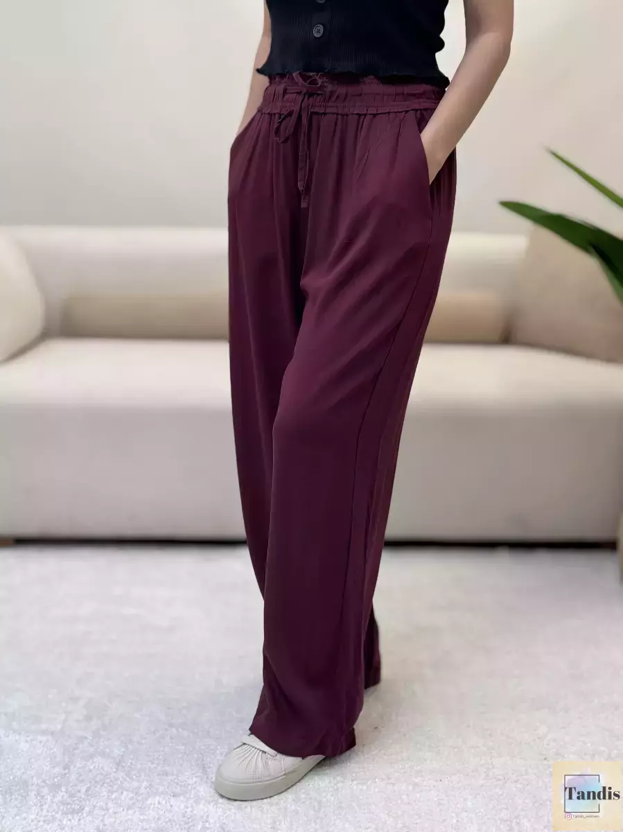 شلوار ریسرود (زرشکی/مشکی)