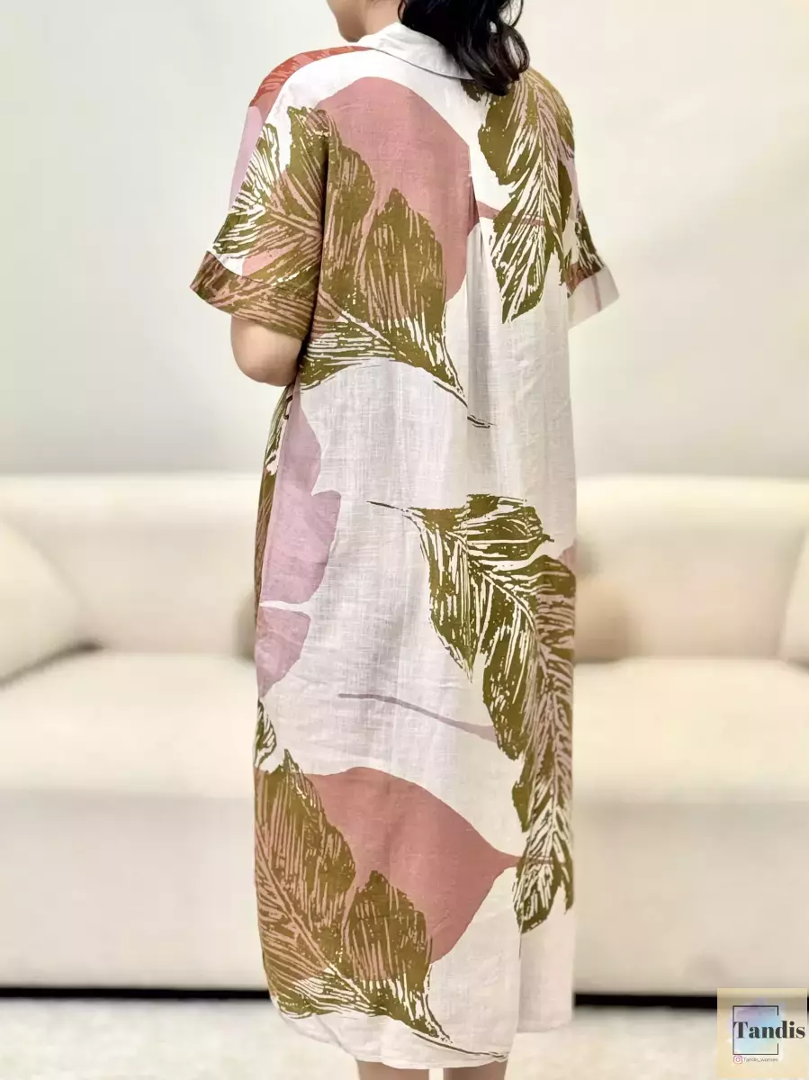 مانتو لینن طرح دار