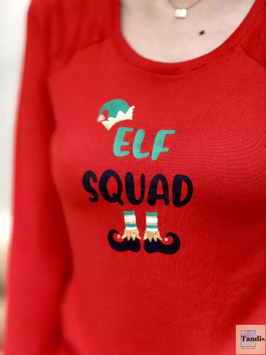 تیشرت آستین بلند قرمز