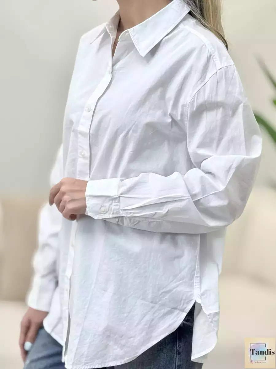 شومیز سفید ساده