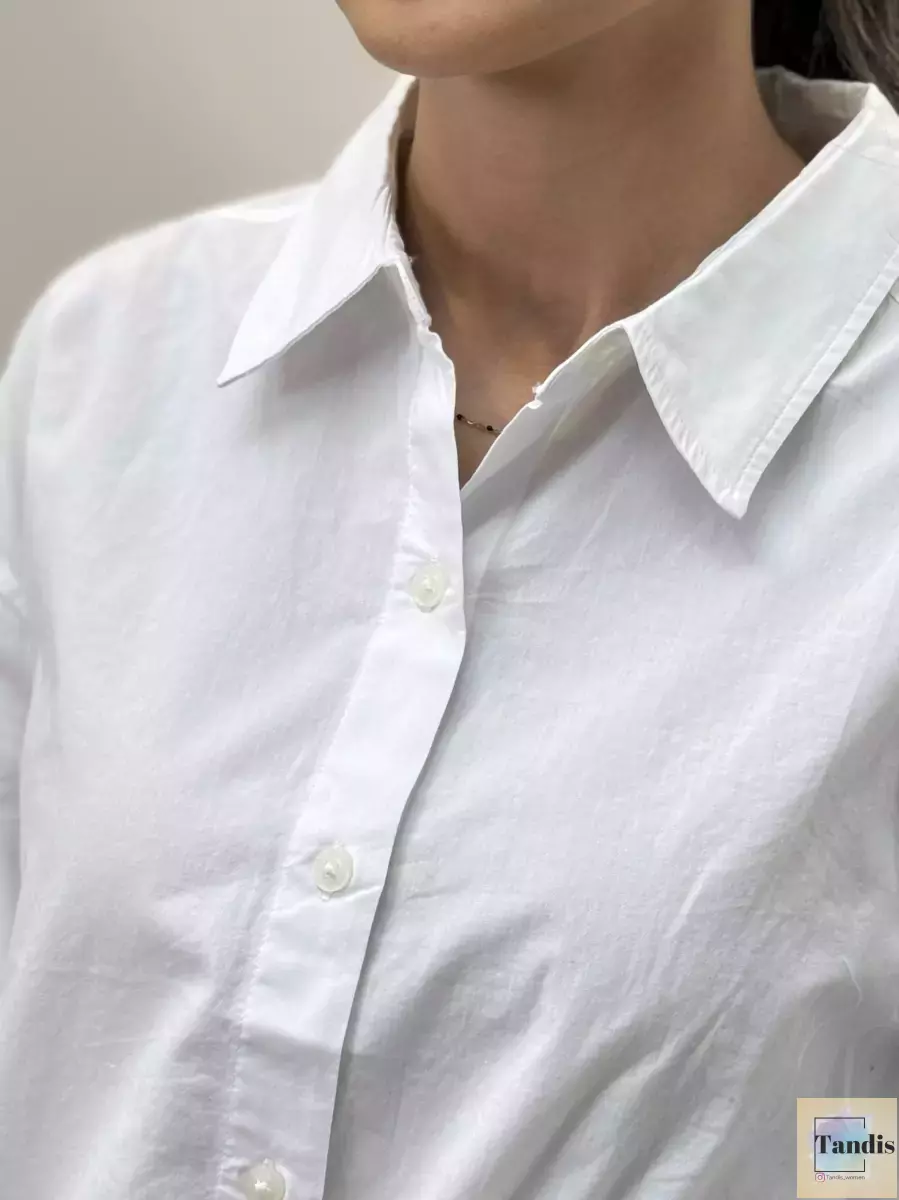 شومیز سفید ساده