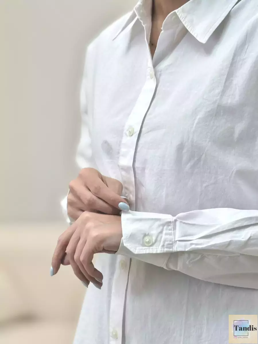 شومیز سفید ساده