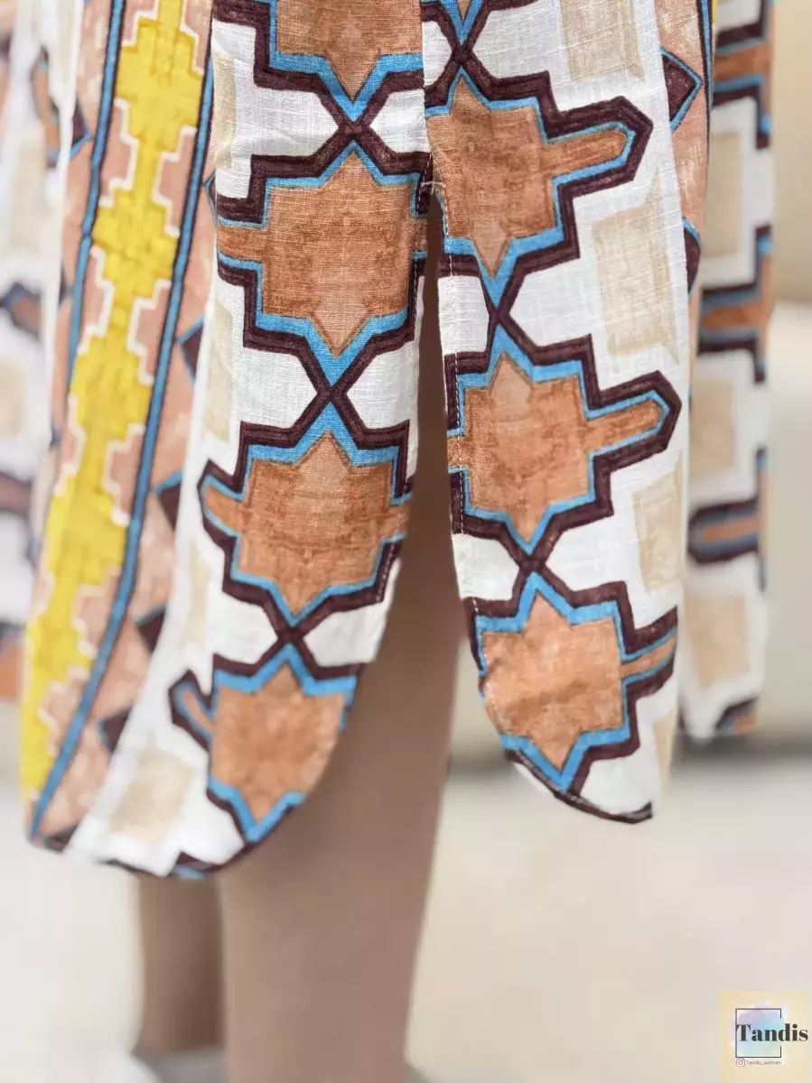 مانتو لینن طرحدار جدید