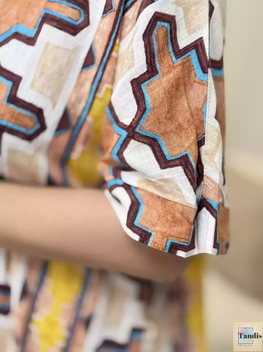 مانتو لینن طرحدار جدید