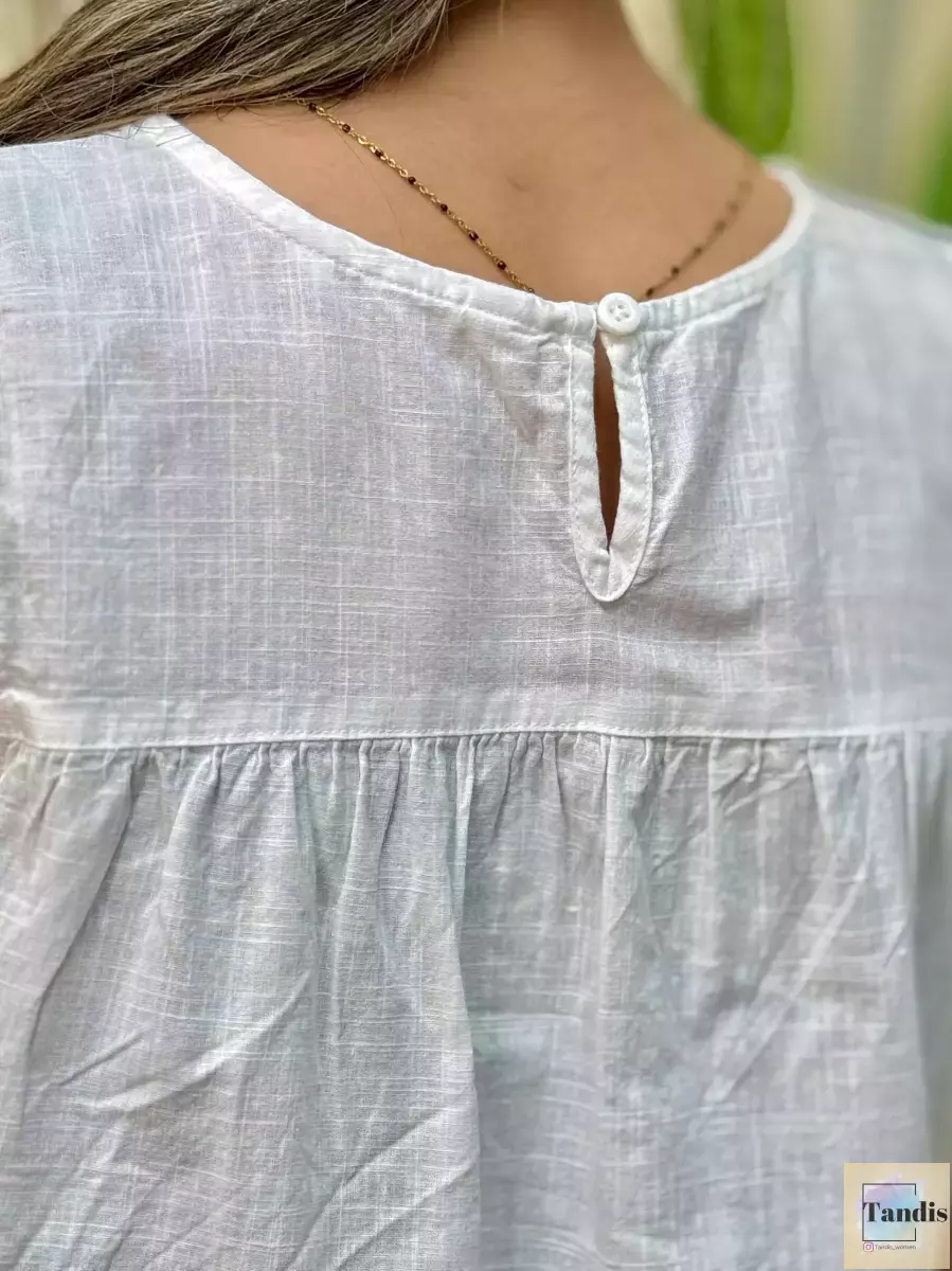 تاپ پشت دکمه(مشکی-سفید)