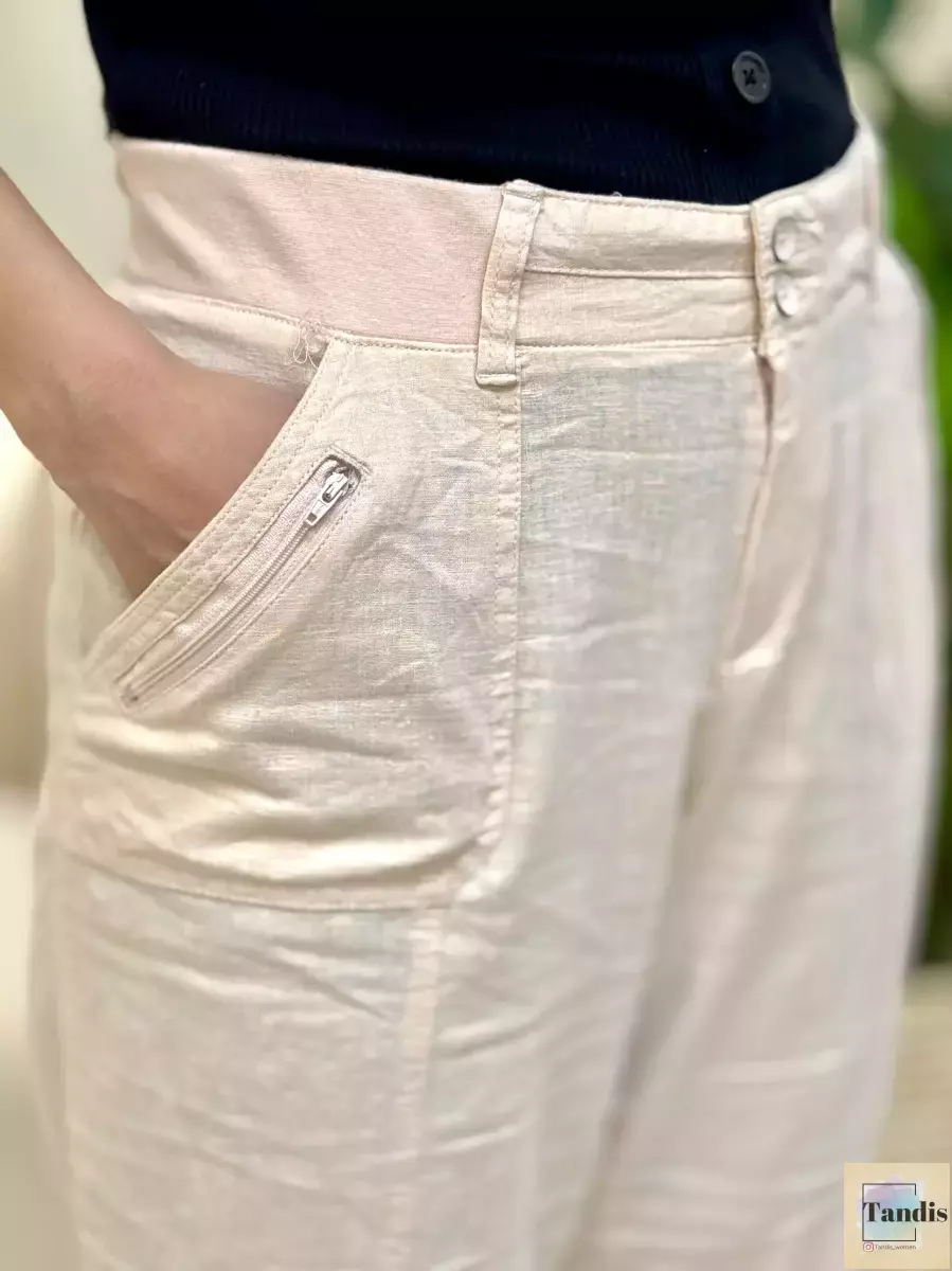 شلوار برمودا هلویی