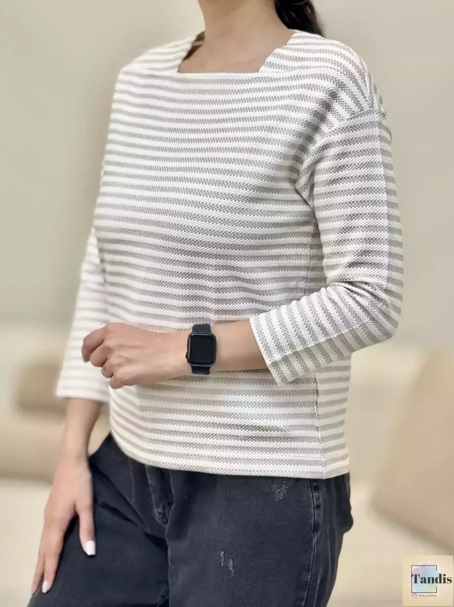 تیشرت آستین بلند راه راه