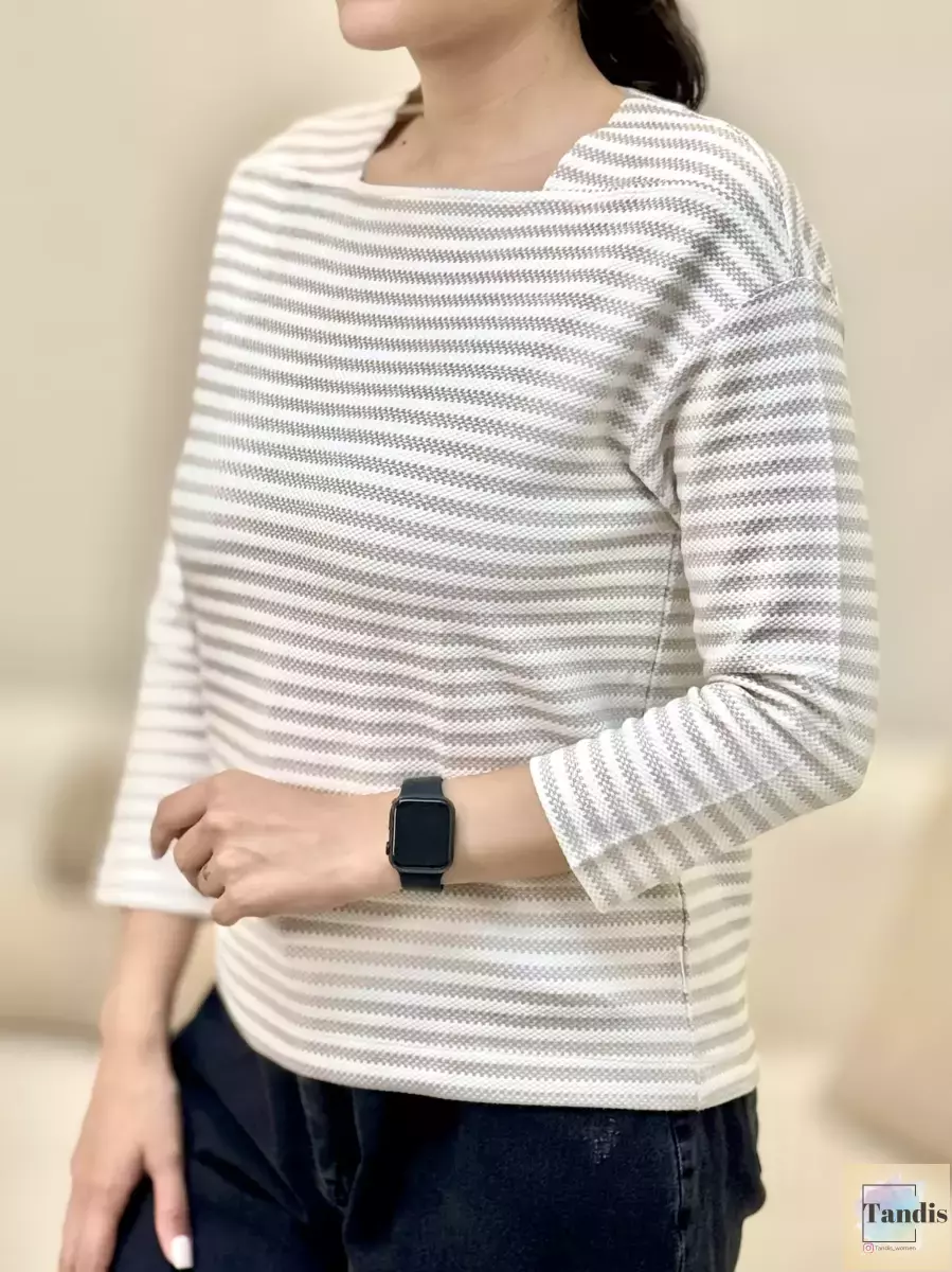 تیشرت آستین بلند راه راه