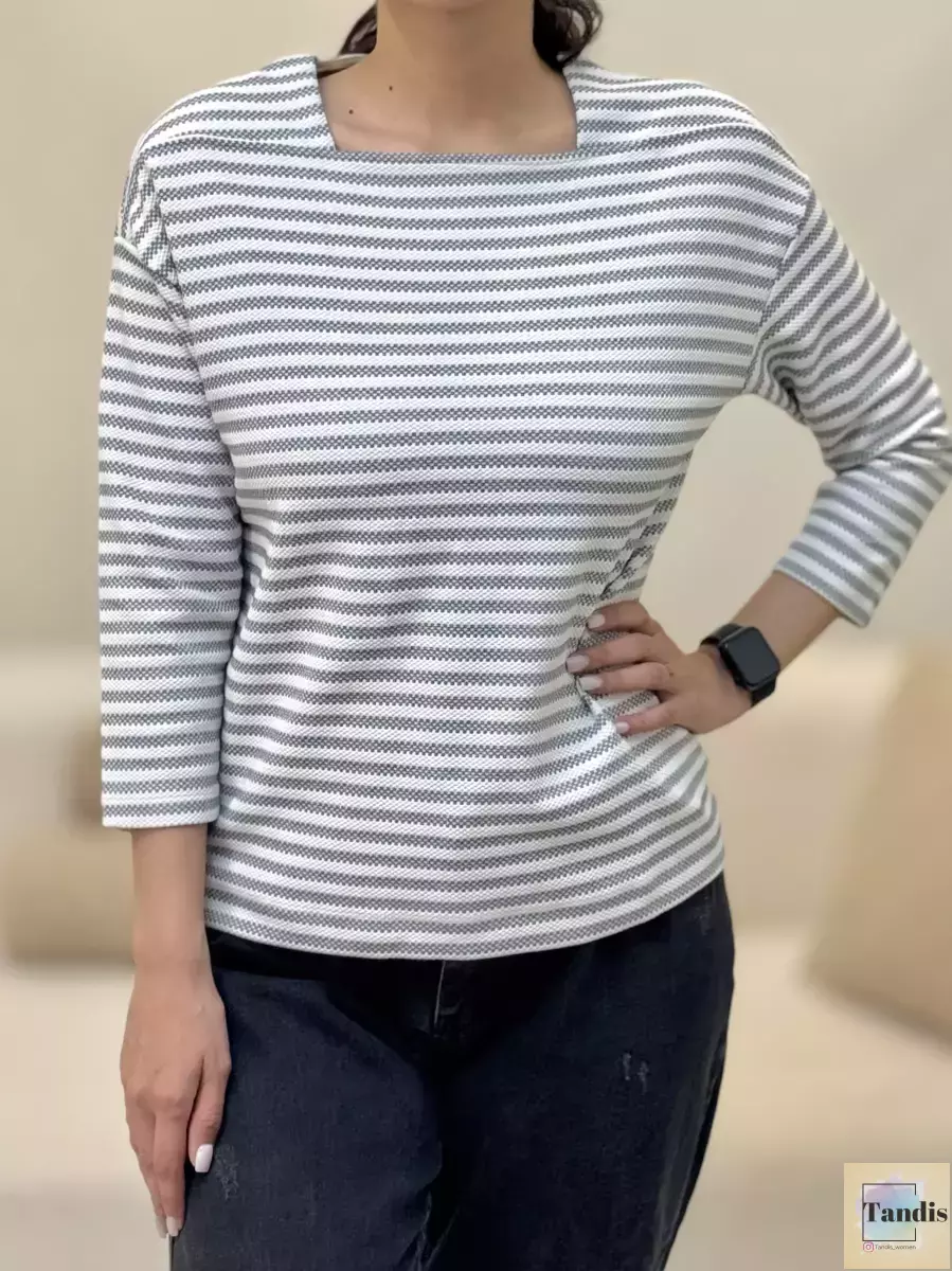 تیشرت آستین بلند راه راه