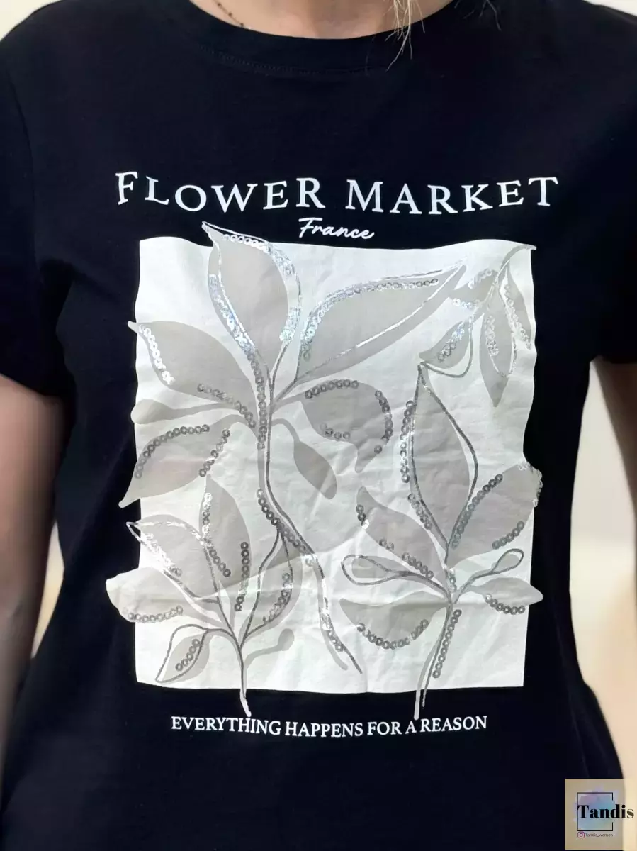 تیشرت مشکی دفکتو(نقره کوب)