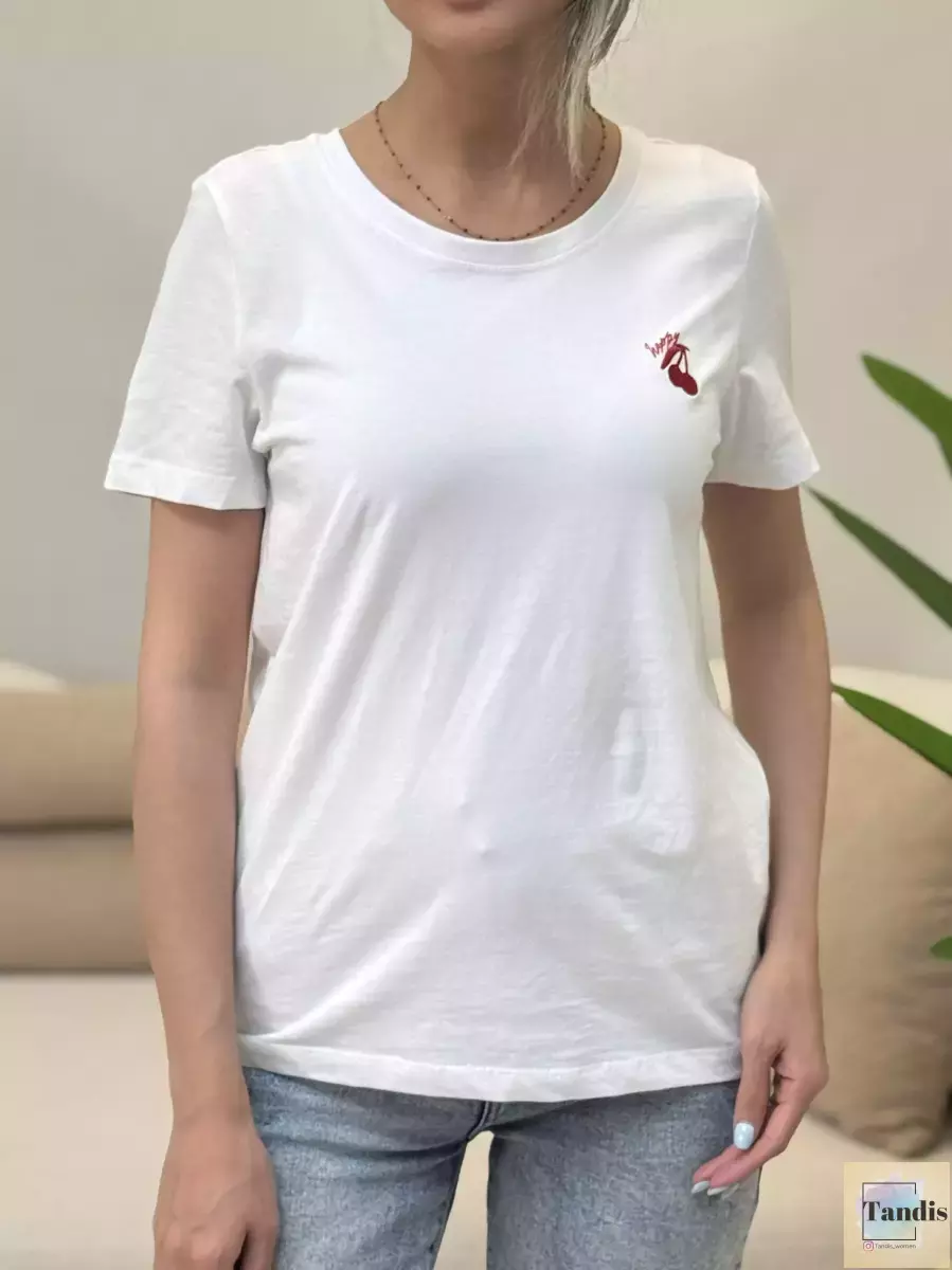 تیشرت گلدوزی شده soliver(مشکی/سفید)