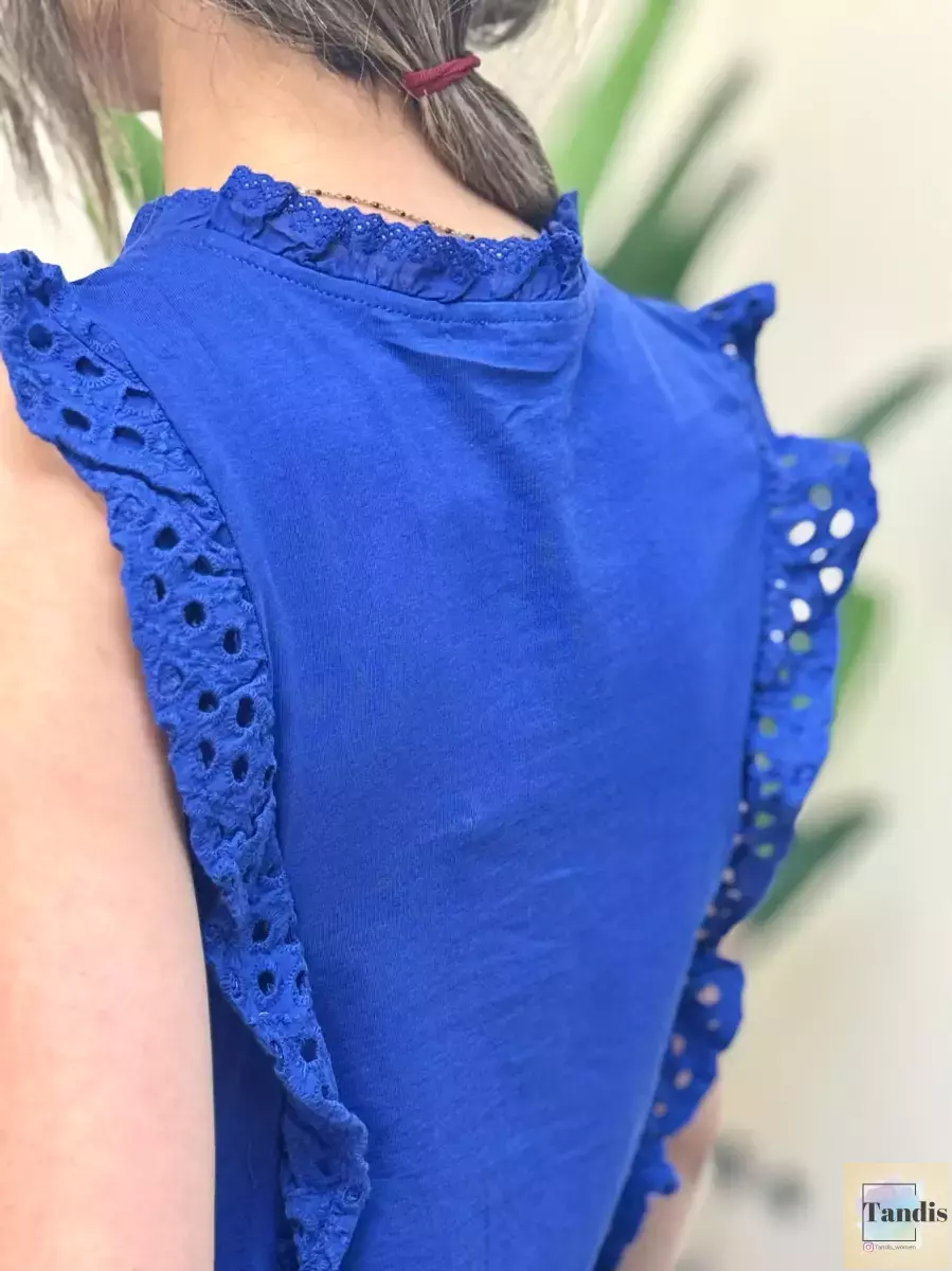 تاپ چین دار خامه دوزی (3رنگ)