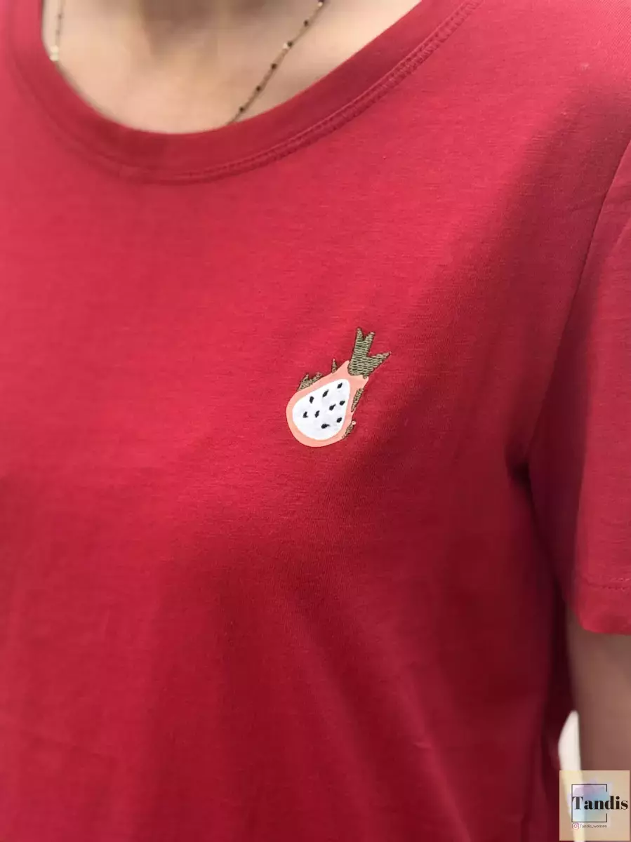 تیشرت آستین کوتاه قرمز s.oliver