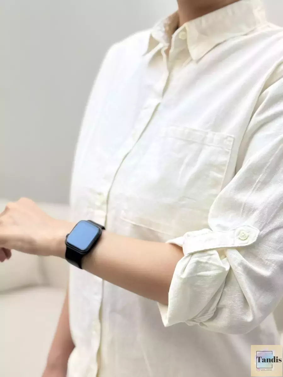 ست شومیز شلوار لینن شیری و سبز