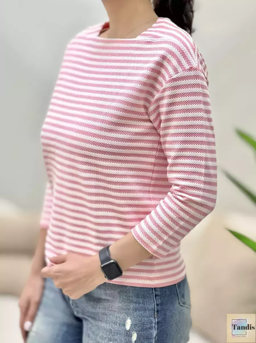 تیشرت آستین بلند راه راه