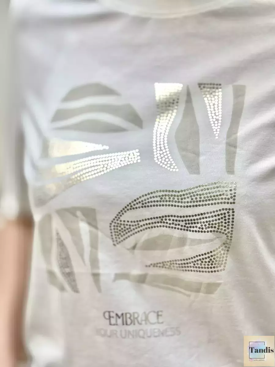 تیشرت طرح طلاکوب(مشکی/سفید)