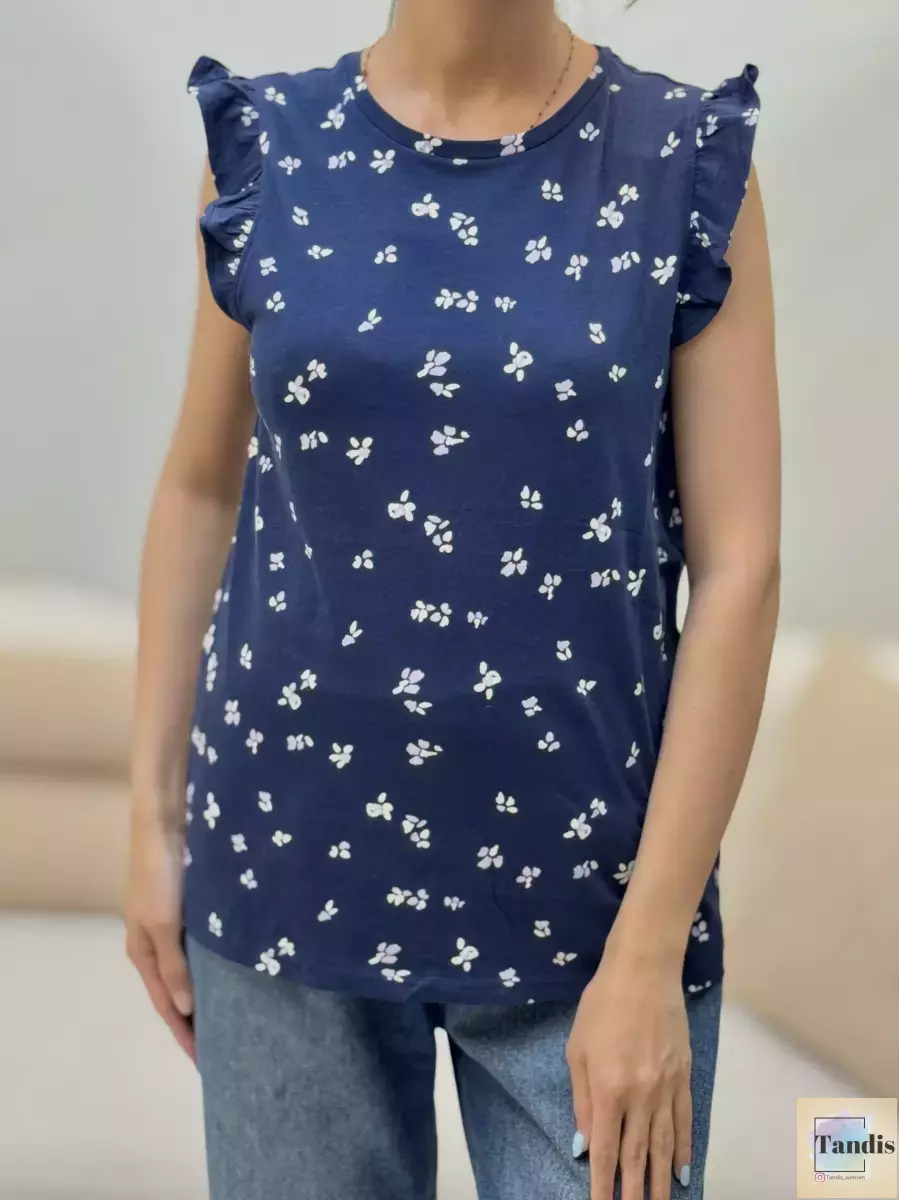 تاپ طرحدار آستین چیندار