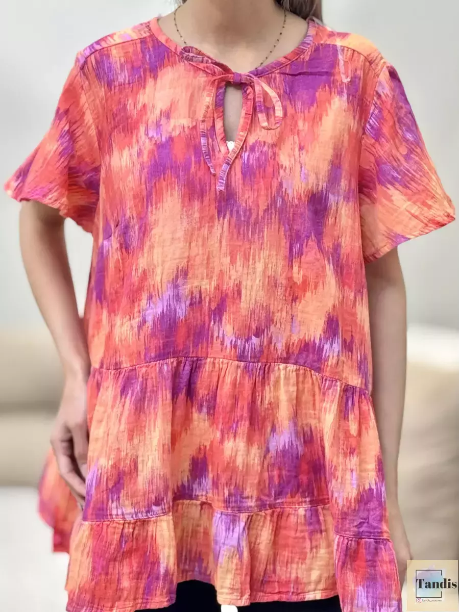 شومیزلینن چین دار