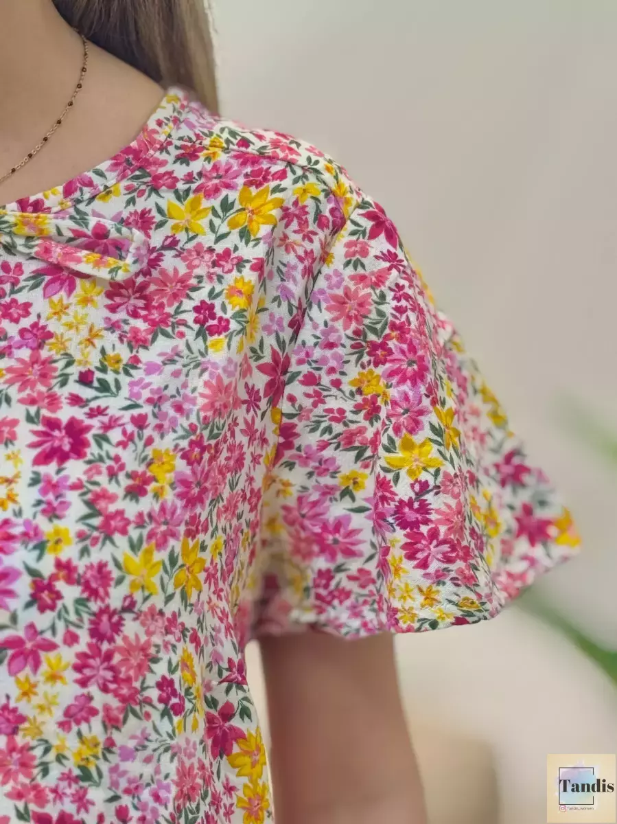 شومیزلینن چین دار