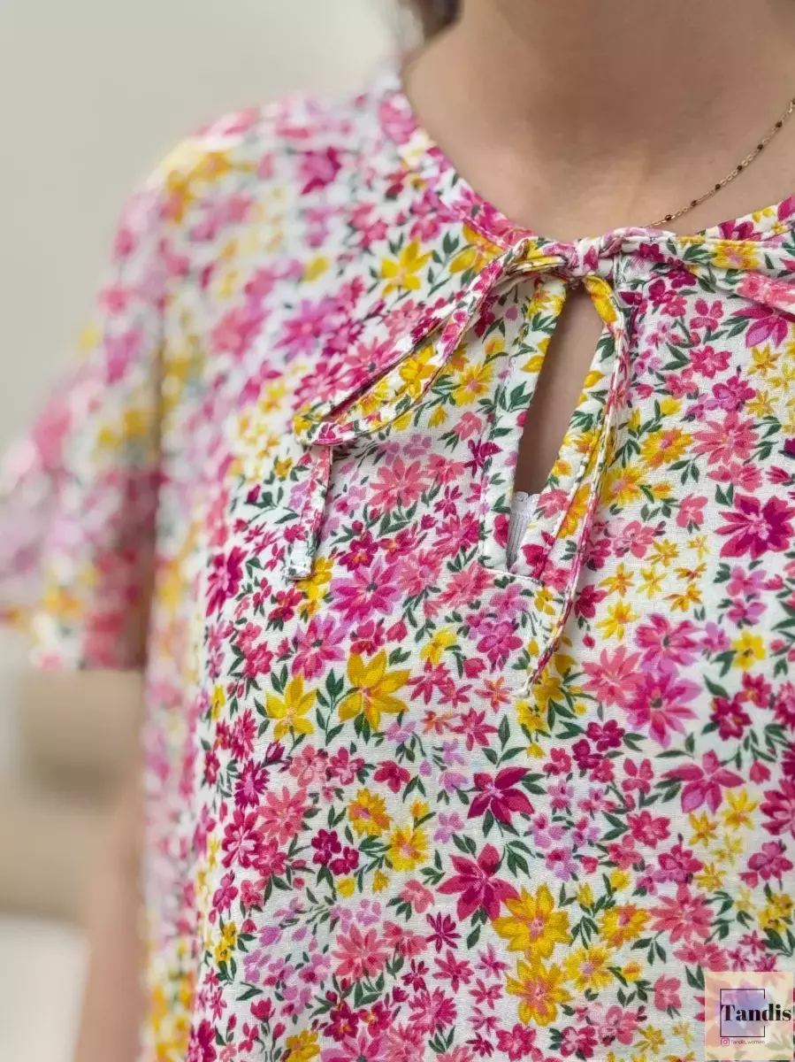 شومیزلینن چین دار