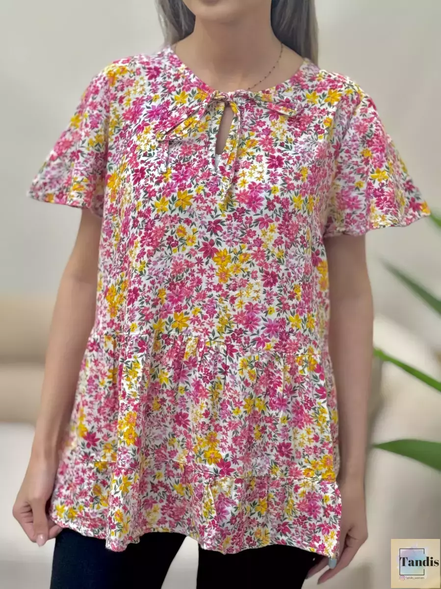 شومیزلینن چین دار