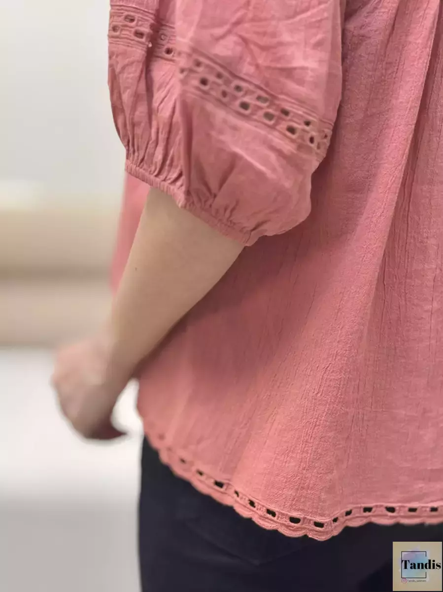 شومیز گلبهی قواره دار