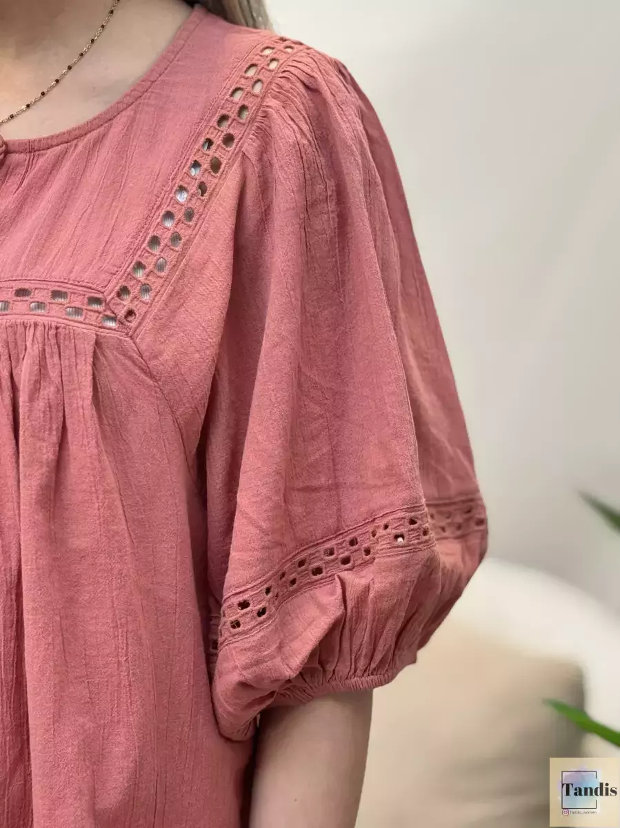 شومیز گلبهی قواره دار