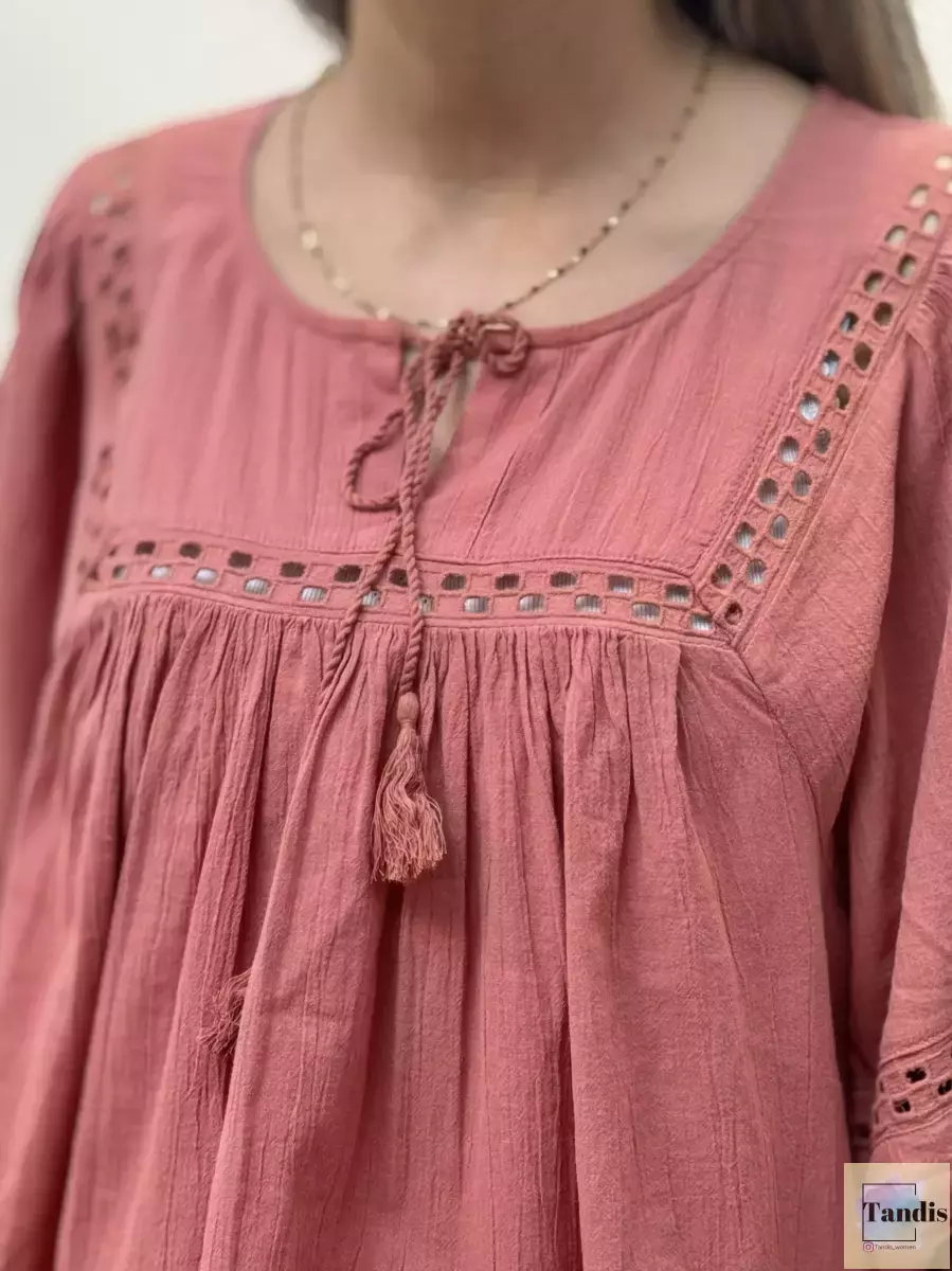 شومیز گلبهی قواره دار