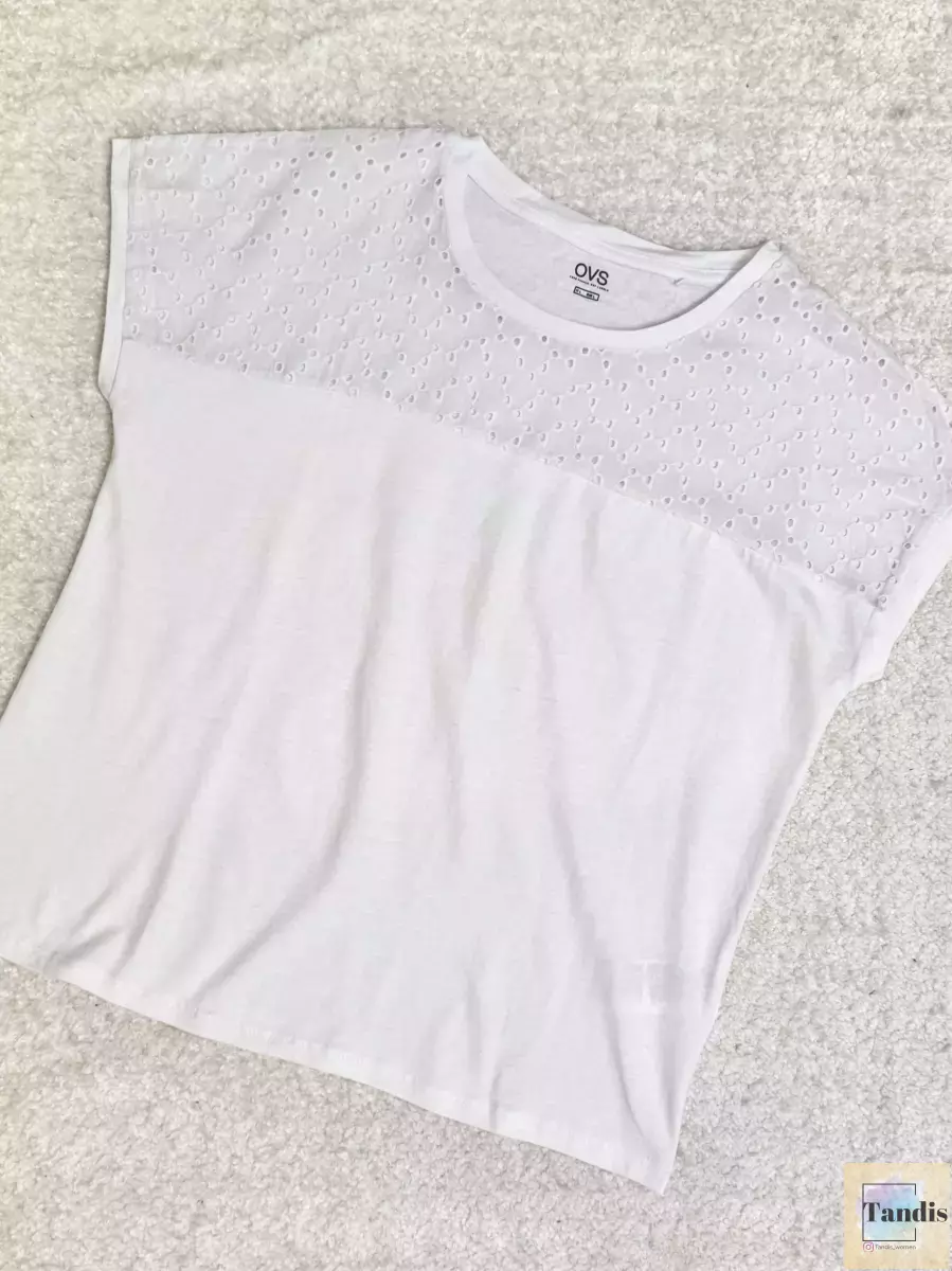 تیشرت بالاخامه دوزی (مشکی/سرمه ای/سفید)