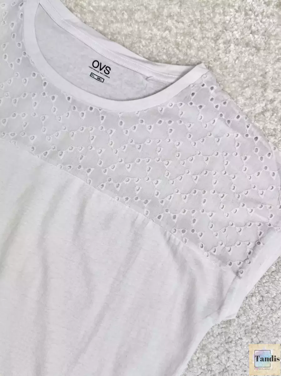 تیشرت بالاخامه دوزی (مشکی/سرمه ای/سفید)