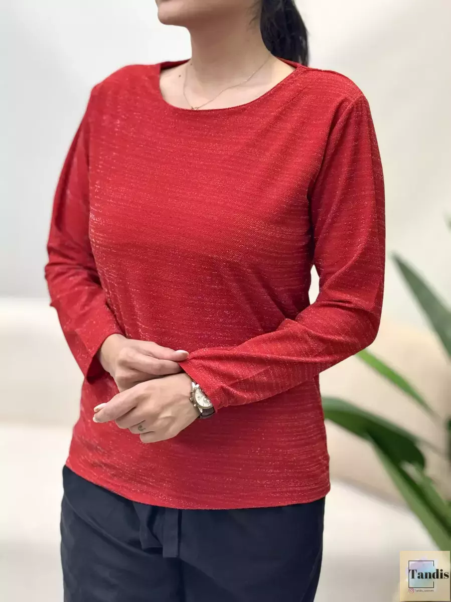 بلوز آستین بلند لمه