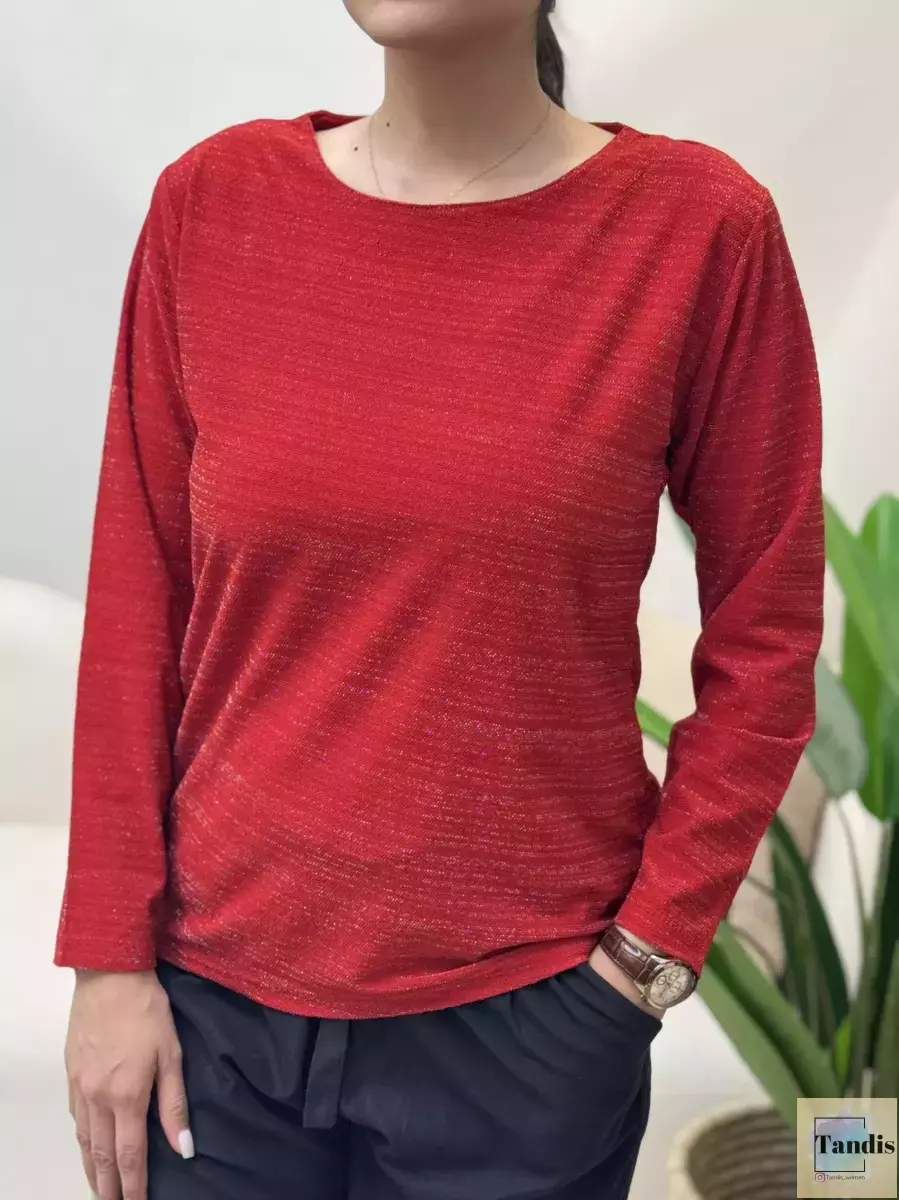 بلوز آستین بلند لمه