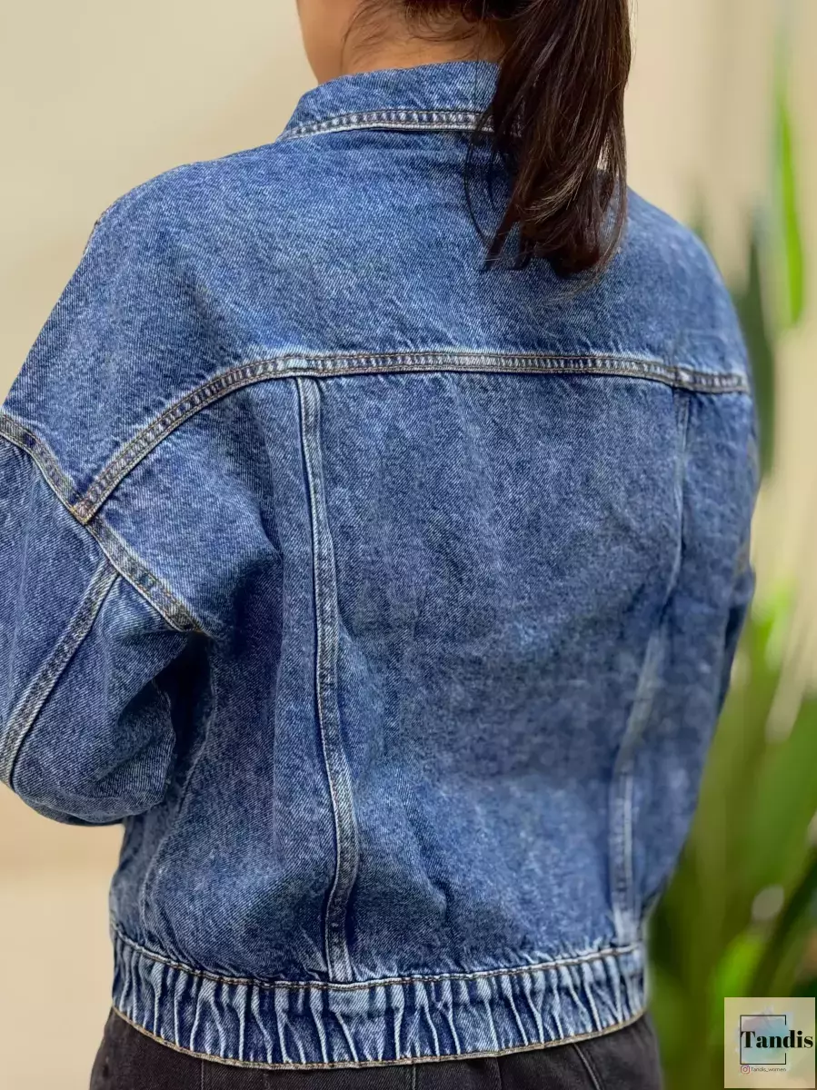 کت جین آبی تیره