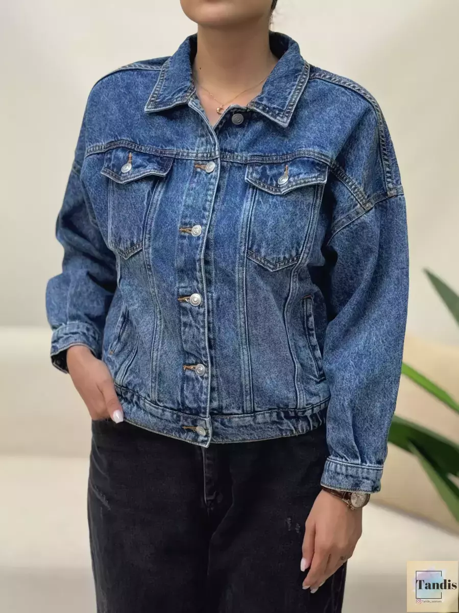 کت جین آبی تیره