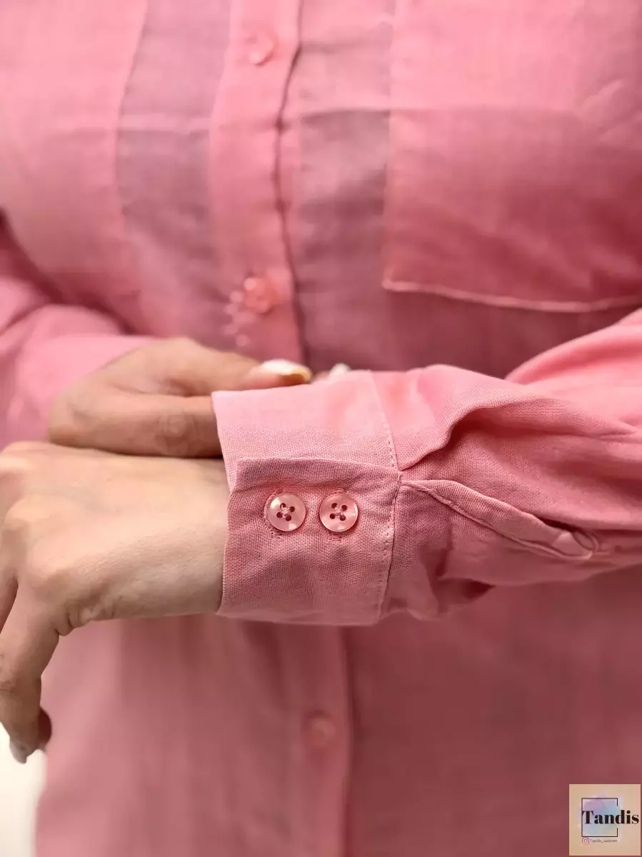 شومیز گلبهی تیره