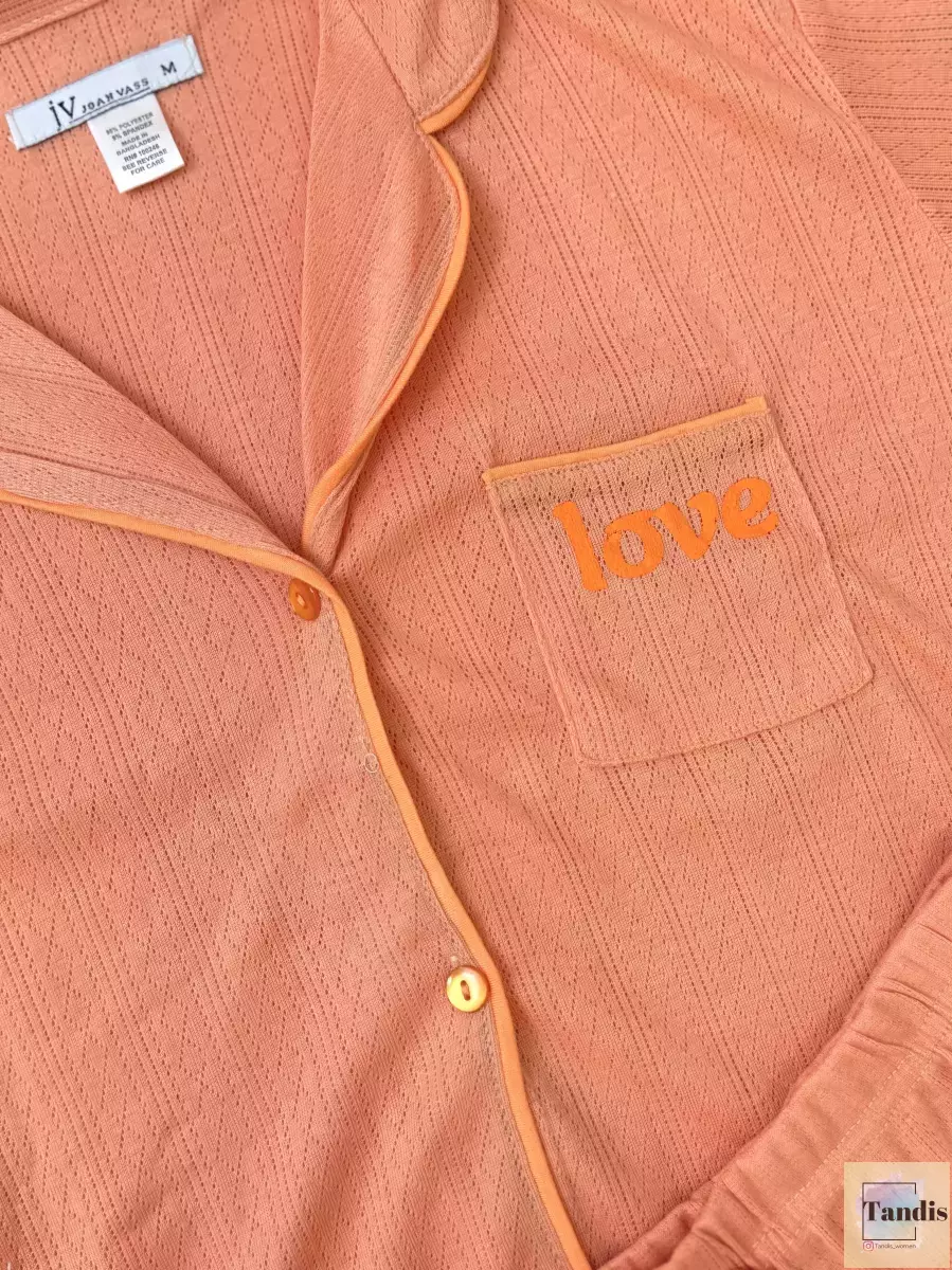 ست تیشرت شلوارک جلو دکمه طرحدار وساده